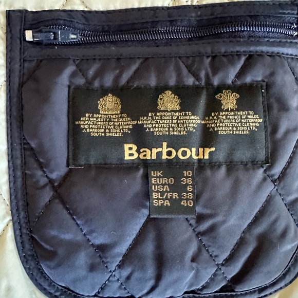 Barbour Vest Navy Size 6 - Picture 3 of 3